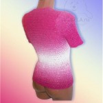 Random image: Модель KELA.RU № 002 Пуловер с короткими рукавами "Городская роза"