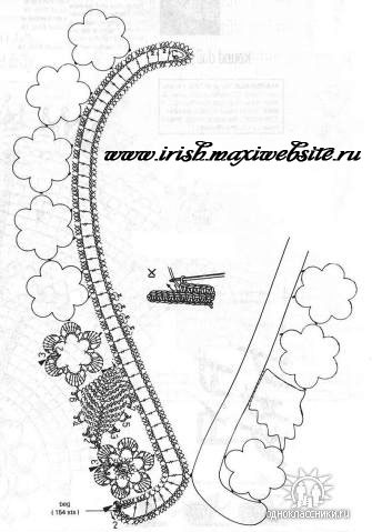 Украшение ирландское кружево