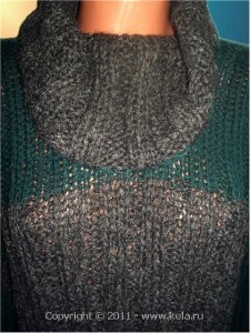 Модель KELA.RU № 019, Пуловер с воротником "труба"