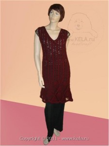 Модель KELA.RU № 131 Платье "Бордо"