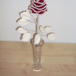 Random image: Роза крючком цветок на стебельке связано крючком