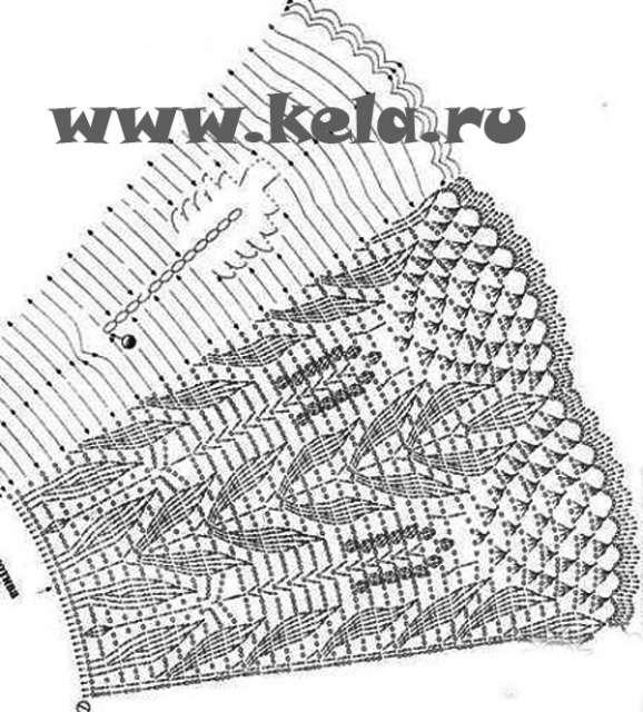 схема юбка вязание крючком