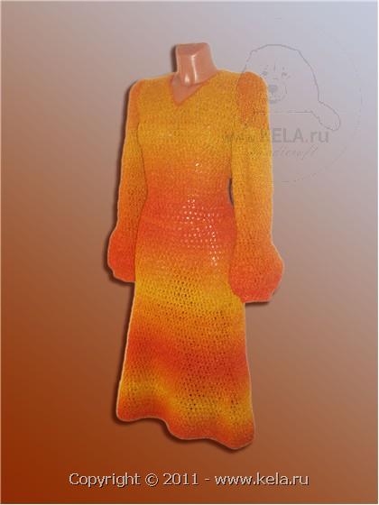 Платье-юбка-сарафан вязание крючком