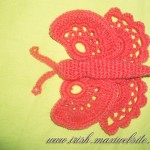 Random image: бабочка крючком вязание на бурдоне ирландское кружево