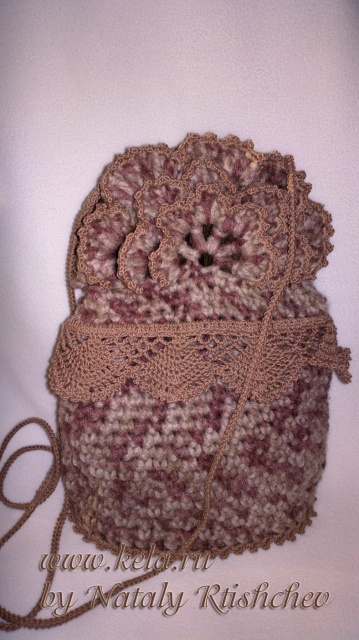 вязанная сумка дамская сумочка винтаж фермуар