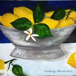 Random image: Лимоны в вазе, натюрморт, акрил, холст на картоне