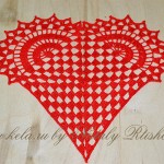 Random image: Валентинка, красное сердце, вязаное сердечко