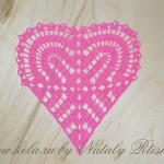 Random image: Валентинка, розовое сердце, вязаное сердечко
