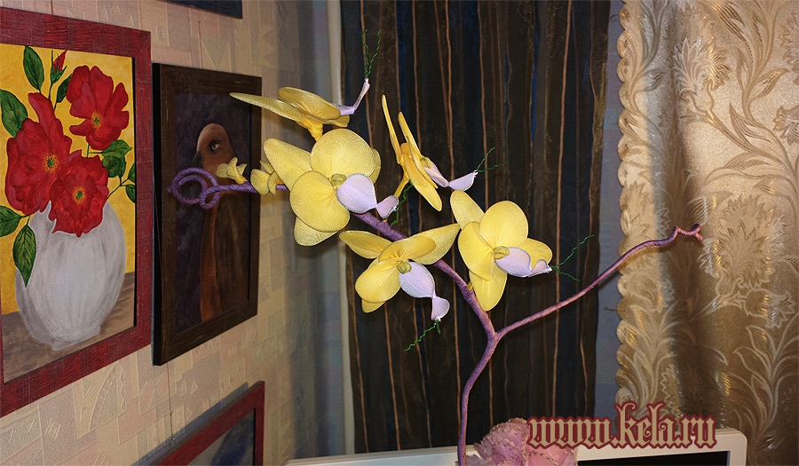 Цветы из капрона серия "Воздушный соблазн"