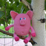 Random image: Свинка, валяние из шерсти игрушки