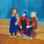 Random image: Бурановские бабушки поют, художник Ртищева Наталья Владимировна, гуашь