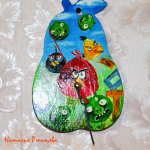 Random image: Часы Angry Birds, роспись красками по дереву, ручная работа, художник Ртищева Наталья Владимировна