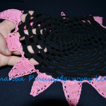 Random image: Розовый мак, салфетка, схема, вязание крючком, мастер Наталья Ртищева