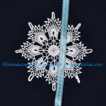 Random image: Салфетка снежинка, связанная крючком, работа мастера Натальи Ртищевой