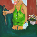 Random image: Фигурка тролля – норвежский фольклорный персона, гуашь 