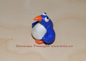 Пингвин из полимерной глины