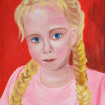 Random image: Портрет девочки, художник Наталья Ртищева, работа выполнена гуашью