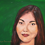 Random image: Портрет девушки, художник Наталья Ртищева, работа выполнена гуашью