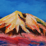 Random image: Пейзаж "Рассвет на горе Котопа́хи — вторая по высоте вершина Эквадора", гуашь